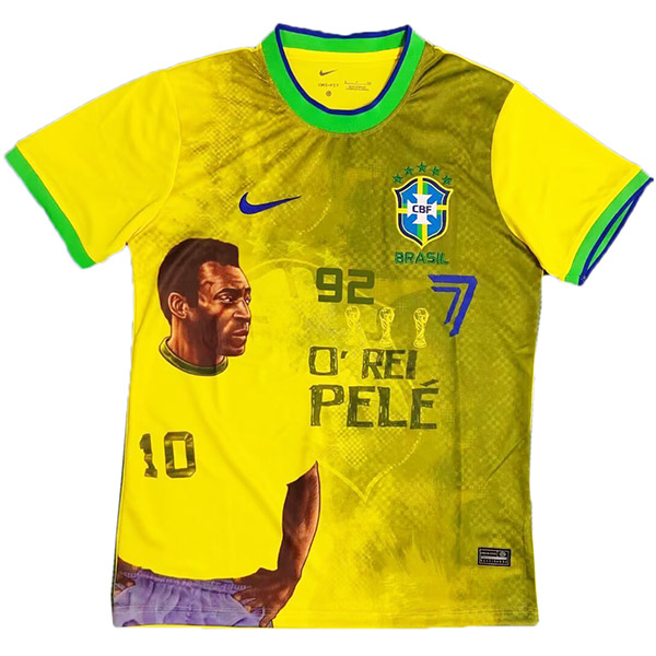 Brazil special blue jersey PELE commemorative edition kit soccer uniform men's sportswear football kit tops sport shirt 2023